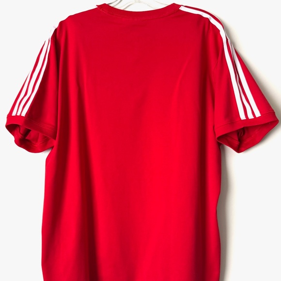 NWT Adidas Originals Women 3-Stripes Ringer Tee Better Scarlet Red XL IR8050 - Picture 7 of 14